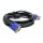 Cable Nisuta 015 USB 15-pin male VGA 3m